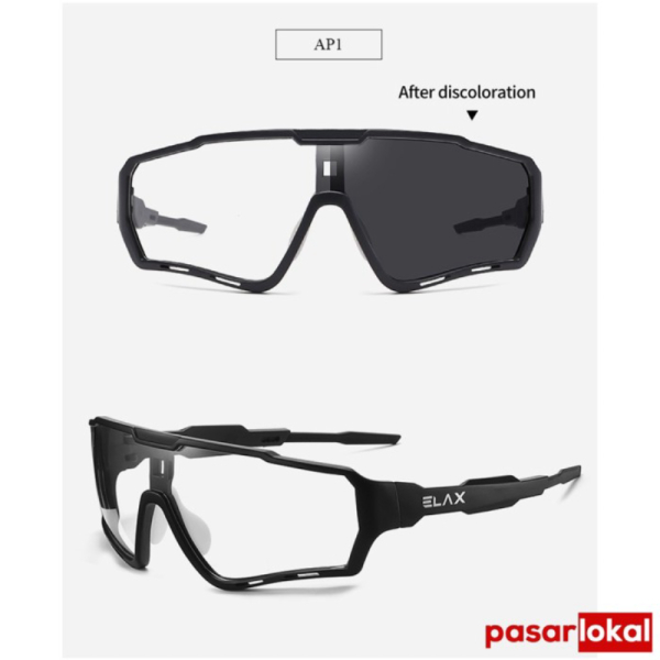 Unik Kacamata Sepeda Lensa Photochromic Sport Sunglassses Full Frame Berkualitas