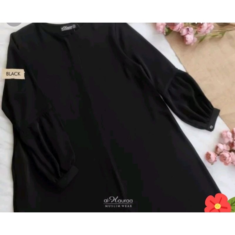 Gamis Hanum Al hauraa Hitam XL