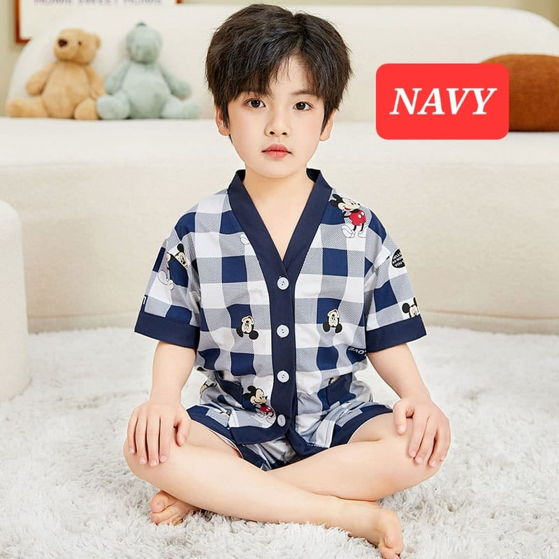 PIYAMA KAWAII BAJU TIDUR ANAK CEWEK COWOK FASHION KOREA IMPORT SETELAN SANTAI LUCU ADEM