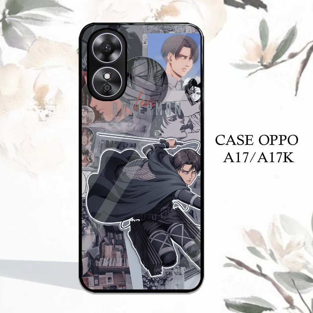 Case Glossy Oppo A17 | A17K [MC65] Casing Kilau Pic HD Motif Levi Aot | Kesing Hp Oppo | Case Kekini