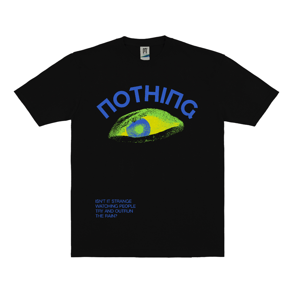 KAOS BAND NOTHING EYEBALL VINTAGE | T-SHIRT BAND NOTHING | NOTHING HITAM