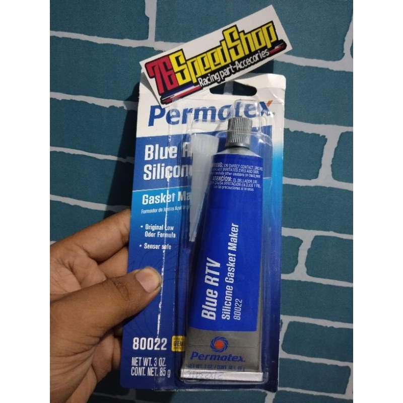 LEM GASKET PERMATEX RTV BLUE, ULTRA BLUE LEM PERMATEX BIRU HIGH TEMPERATURE