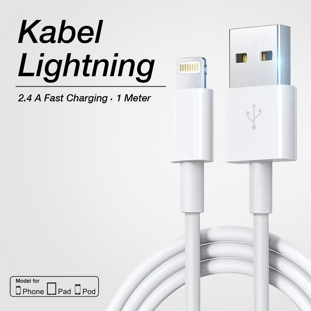 Kabel Charger Lightning Multiple Strands TPE 1m - S-IP5G - White