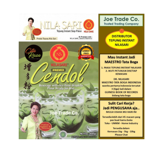 

Tepung Cendol 400 gr Tepung Instant Premix Nilasari