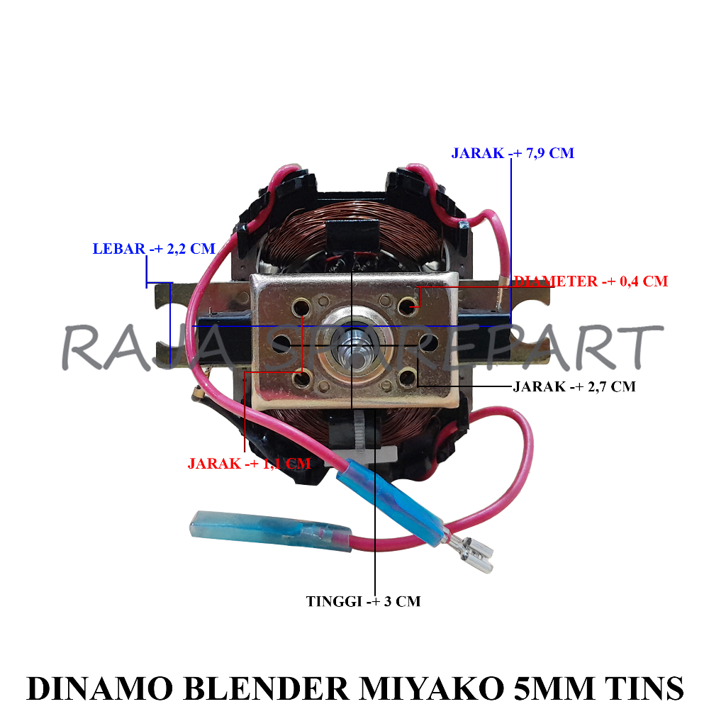 DINAMO MOTOR BLENDER MIYAKO DRAT KECIL 5MM