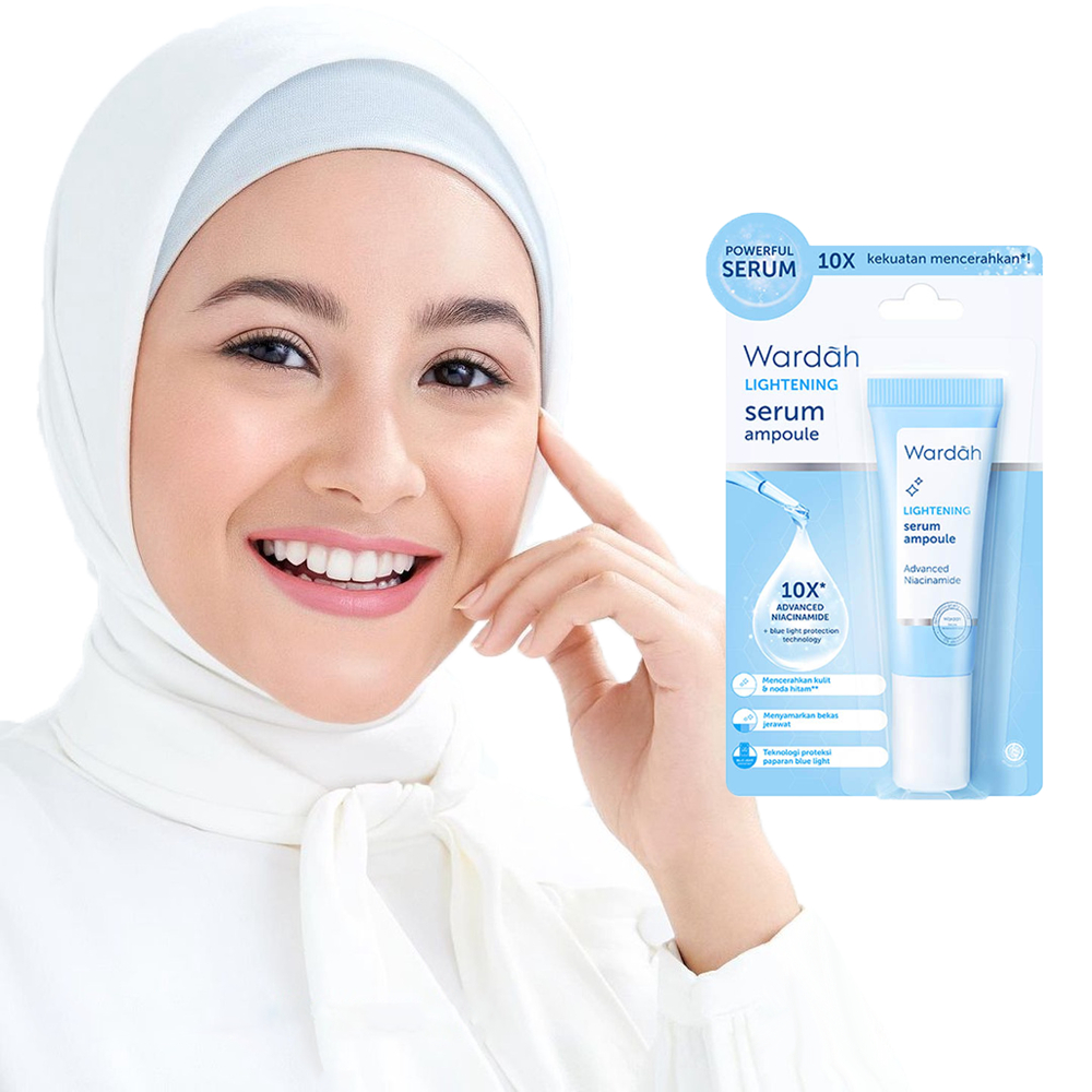 Serum Penghalus Wajah Pengecil Pori Pori Wajah Wardah Lightening Serum Ampoule 8ml Ori BPOM Serum Wa