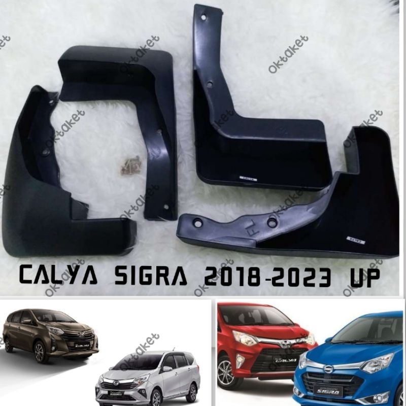 Mudguard/ karpet lumpur calya sigra 2016 2018 2020 2023 Hitam