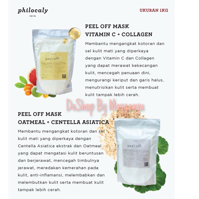 JW PHILOCALY PEEL OFF MASK RUBBER MASKER SALON CRUELTY FREE PARABEN FREE BPOM ORIGINAL SHARE 12 GR