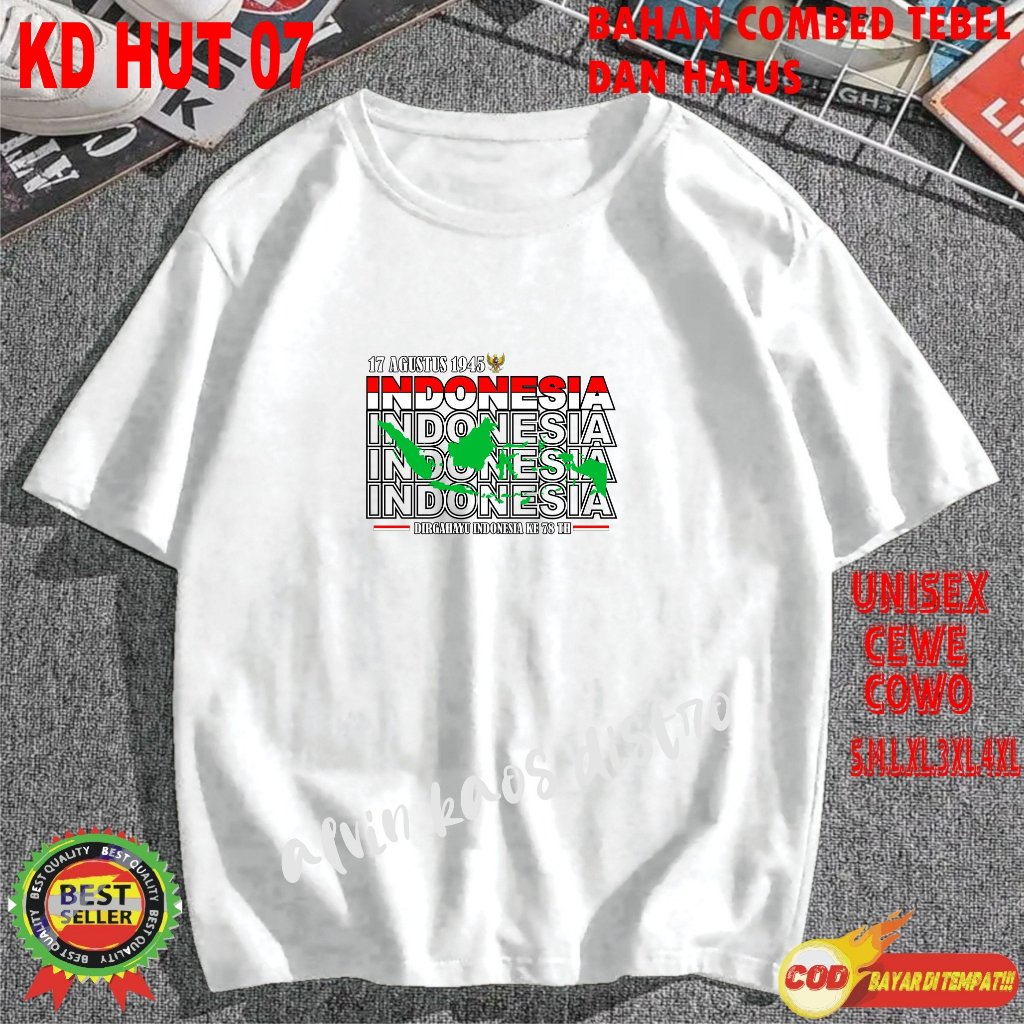 Kaos Dtf Hut RI 78 17 AGUSTUS 1945 KEMERDEKAAN INDONESIA Kaos Terlaris Kaos Pria Hits 2023 Kaos Murah Kaos katun Kaos Bergambar Kaos Distro Kaos Pria Dan Wanita