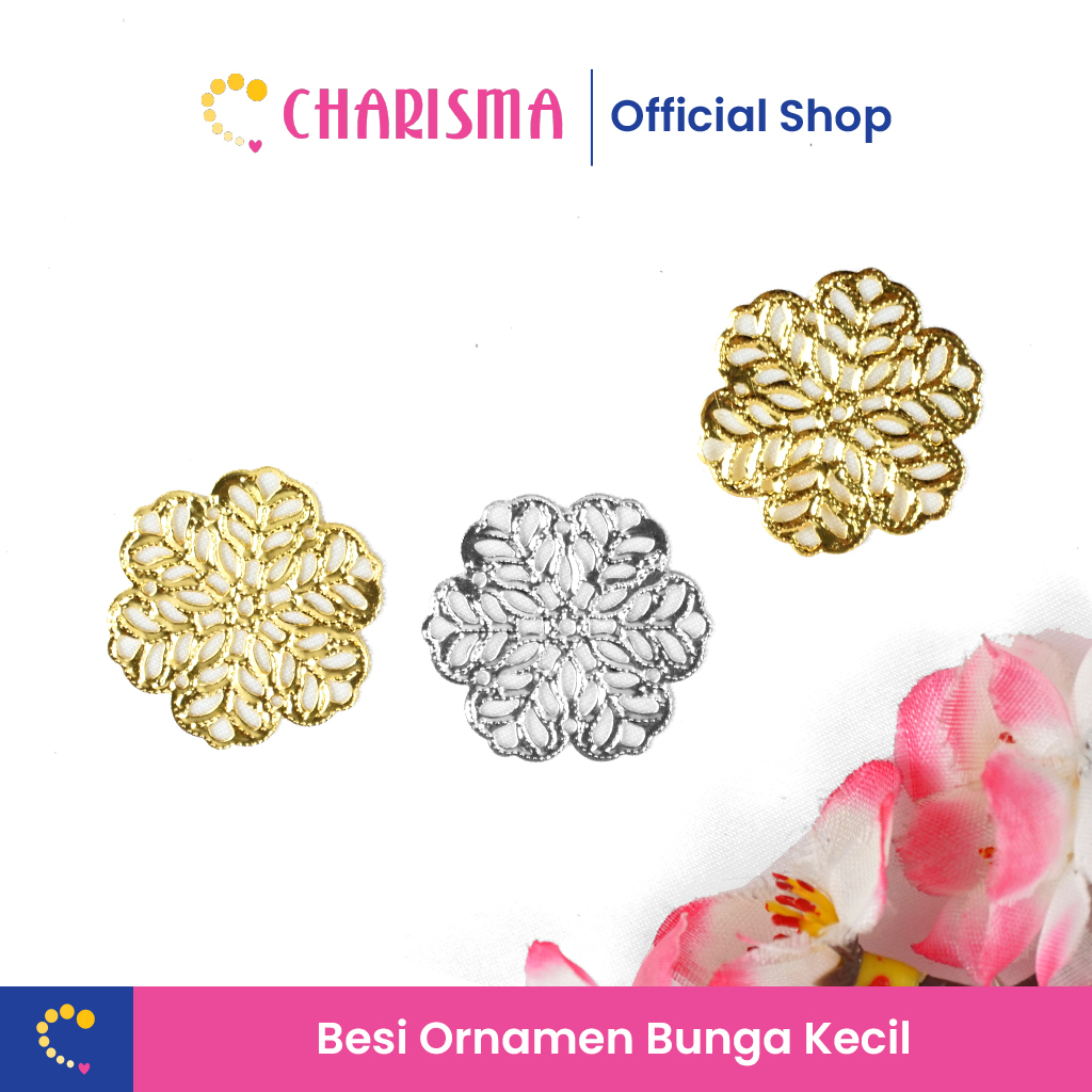 Charisma Besi Ornamen Kerangka Kecil - Aplikasi Lempengan Besi / Hiasan / Dekorasi Mahar / Hantaran