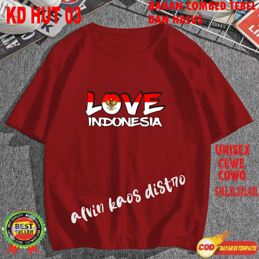 Kaos HUT RI 78 Indonesia Merdeka 1945 kaos indonesia pakaian pria pakaian wanita hut ke 78 17 agustus kaos agustusan 2023 17 AGUSTUS 1945 KEMERDEKAAN INDONESIA