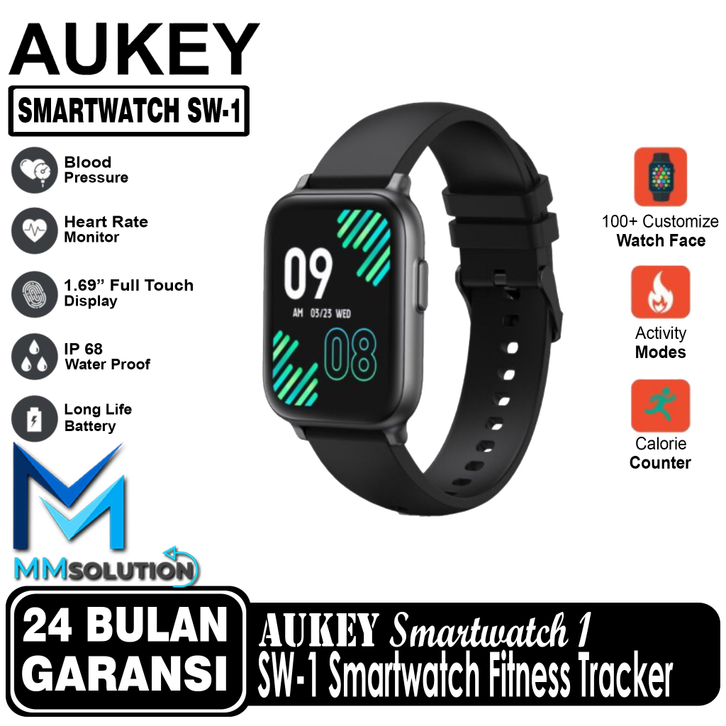 Smartwatch Aukey SW1 / SW 1 Fitness Tracker 10 Activity With IP68