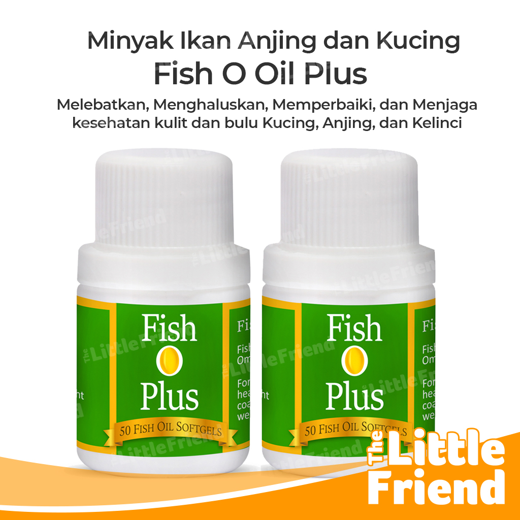 Minyak Ikan Anjing Kucing Fish O Oil Plus Menghaluskan dan Membuat Kulit dan Bulu Sehat