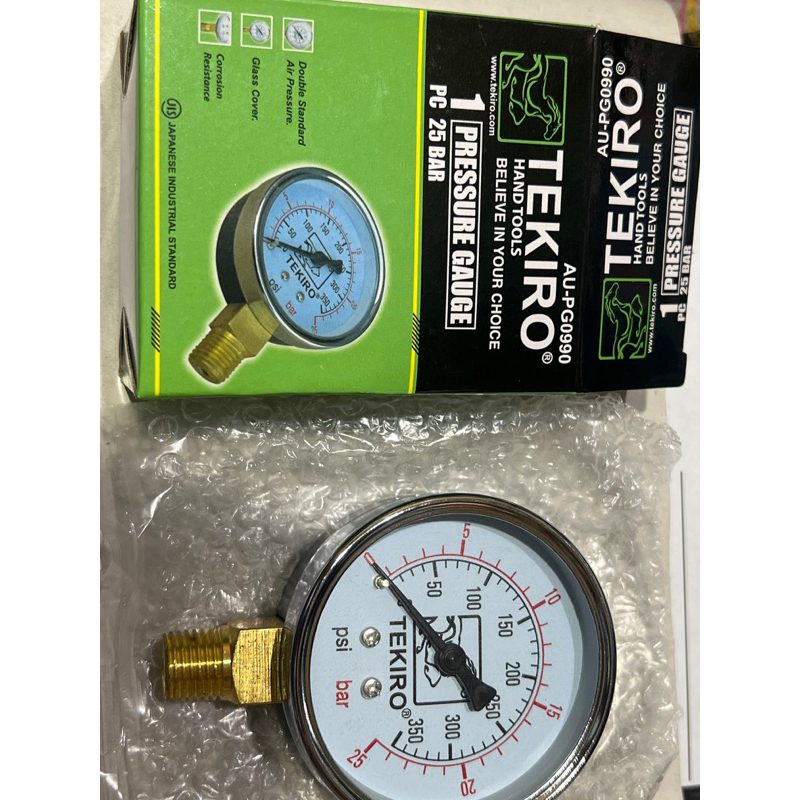 Pressure Gauge 25 Bar Tekiro