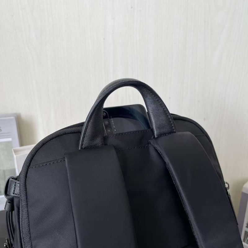 tas tumi voyageur halsey backpack hitam nylon ransel cewek tas laptop new p1shoes