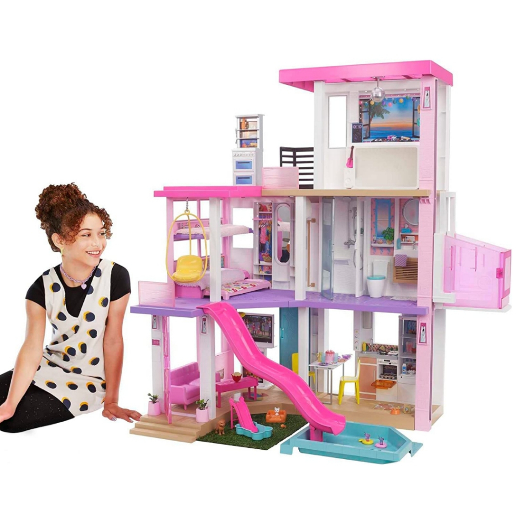 Barbie Dreamhouse Mainan Rumah Boneka Barbie House Mattel Big Size Dream House RB6