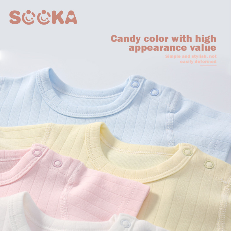 SOOKA Baju Jumpsuit Bayi- Baju Jumpsuit aneka warna mempunyai lengan pendek dengan kancing di bahu cocok digunakan pada musim panas dan untuk bayi 3-18 bulan SK-EDE1129