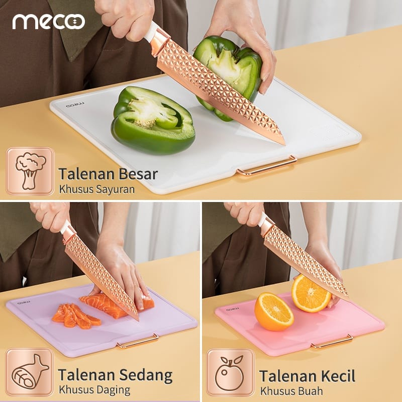 Mecoo Most Aesthetic 3 in 1 Antibacterial Odorless Chopping Boards