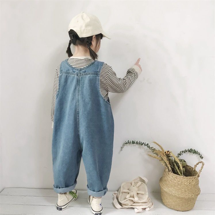 OVERALL OVERSIZE OVERALL UNISEX 2-7 Tahun Overall Anak Jumpsuit Jeans Anak