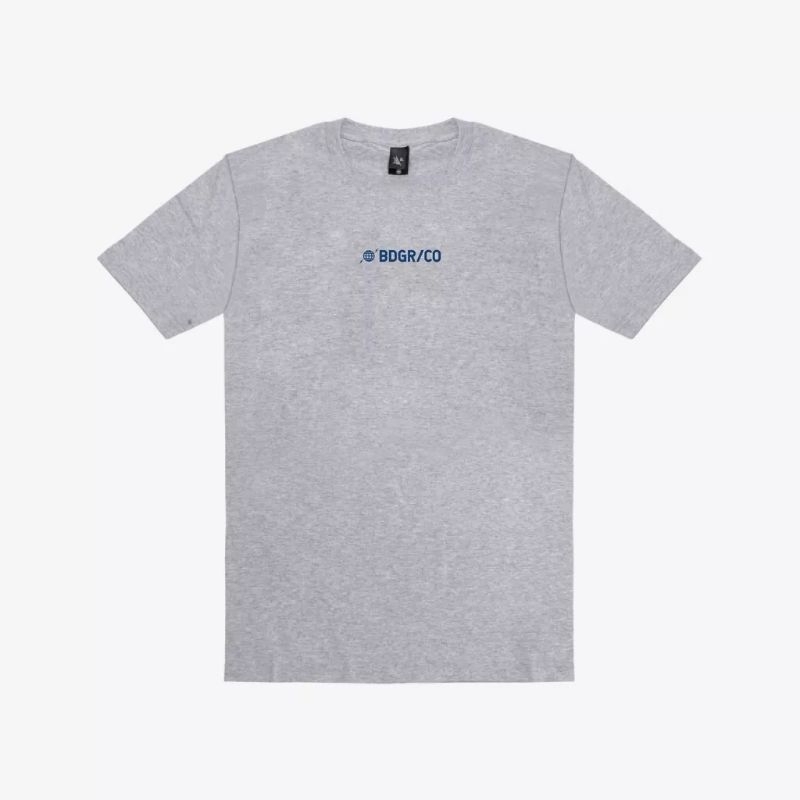 KAOS BADGER SIMPLE LOGO GREY PRIA/WANITA