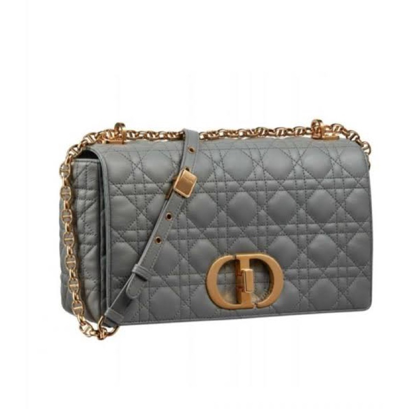 dior caro medium grey