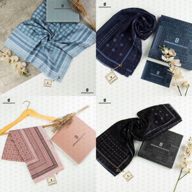 UMAMA SCARVES VOAL PREMIUM DIGITAL BOX/ HIJAB MOTIF SCARVES