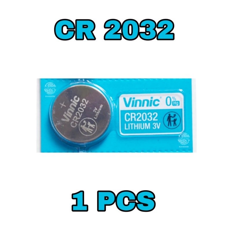 Batu Baterai Vinnic CR2032 / Baterai Timbangan Digital, Jam, Kunci / Remot Mobil / Motor, Mainan