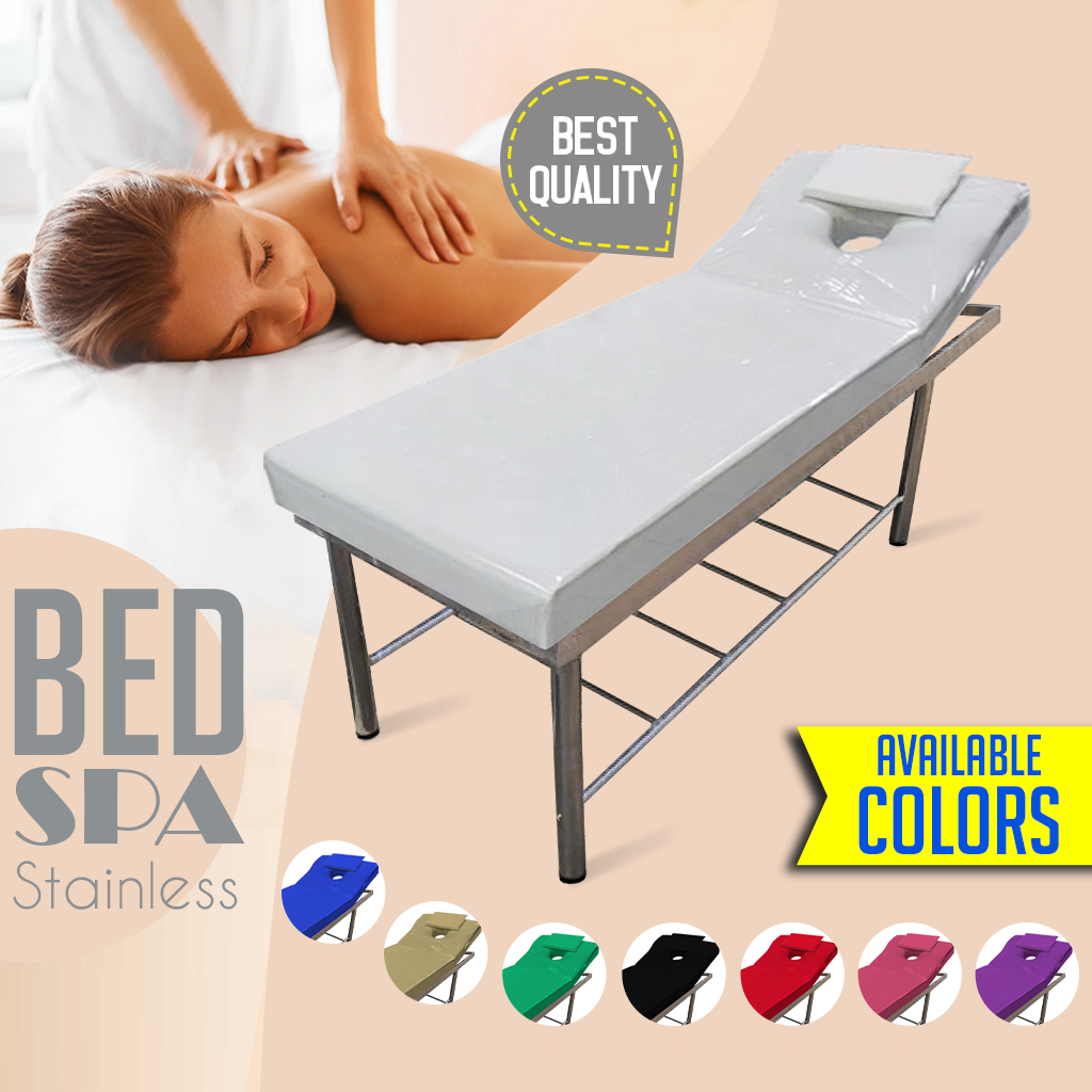 Bed Spa Stainless/Bed Massage/Bed Lulur/Ranjang Spa/Ranjang Pijat/Ranjang Lulur/Alat Kecantikan