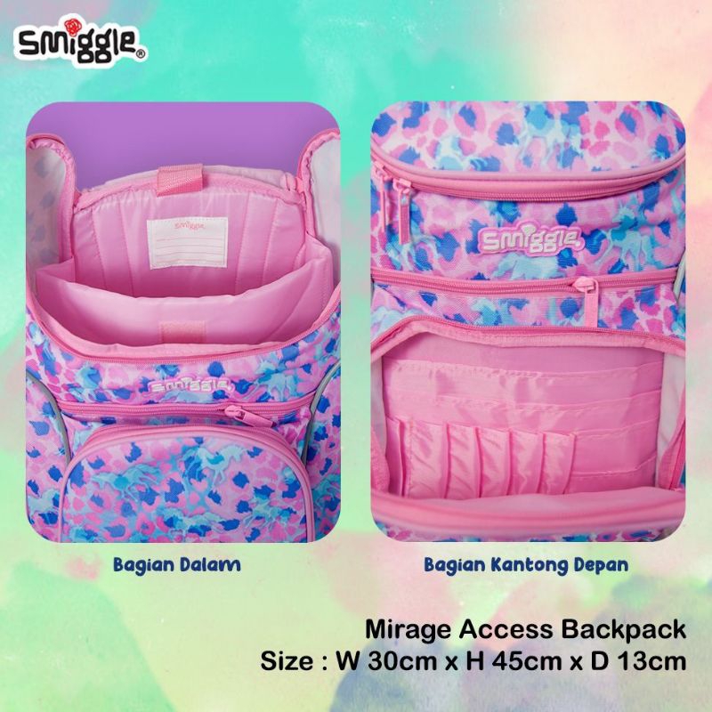 Tas smiggle access mirror quality/Smiggle mirage access backpack