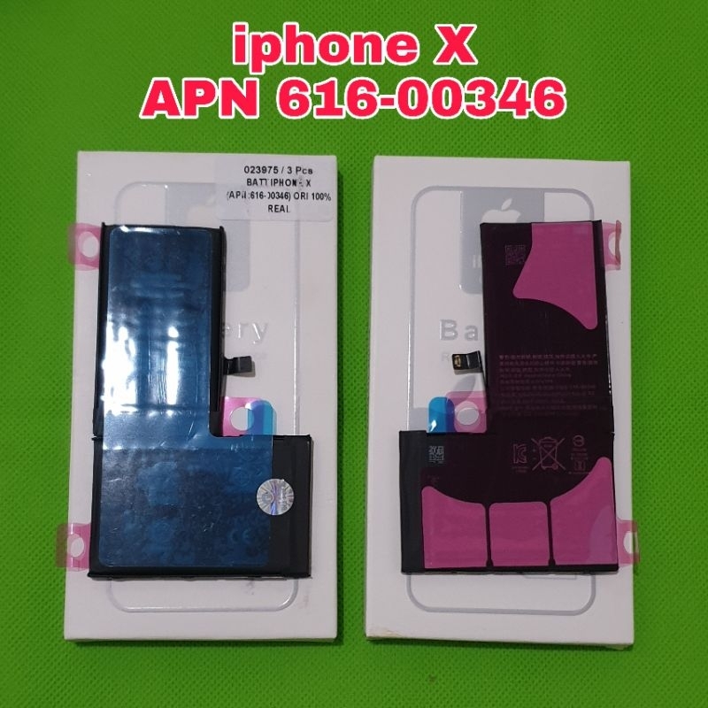 batu batre baterai i phone x apn 616-00346 ori 100%