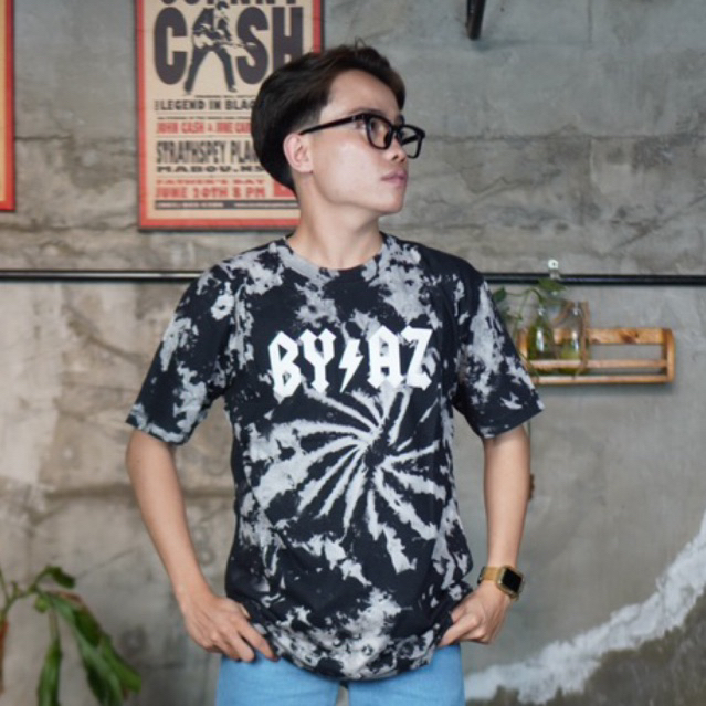 T shirt BYAZ Tie Dye Basic Grey