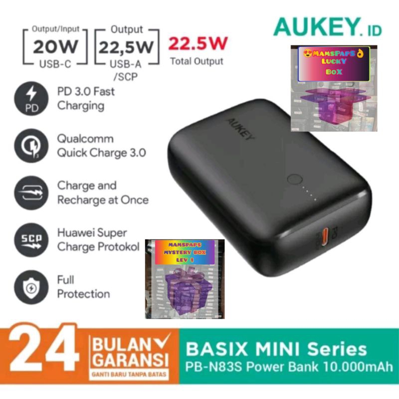 AUKEY POWERBANK PB N83S 10.000mAh PD 3.0 AUKEY