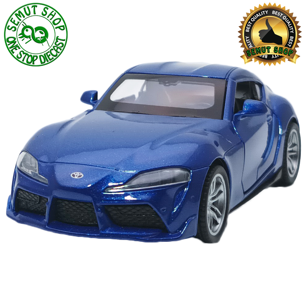 Apolo MSZ 2021 Toyota GR Supra Glossy Blue Miniatur Toyota GR Supra