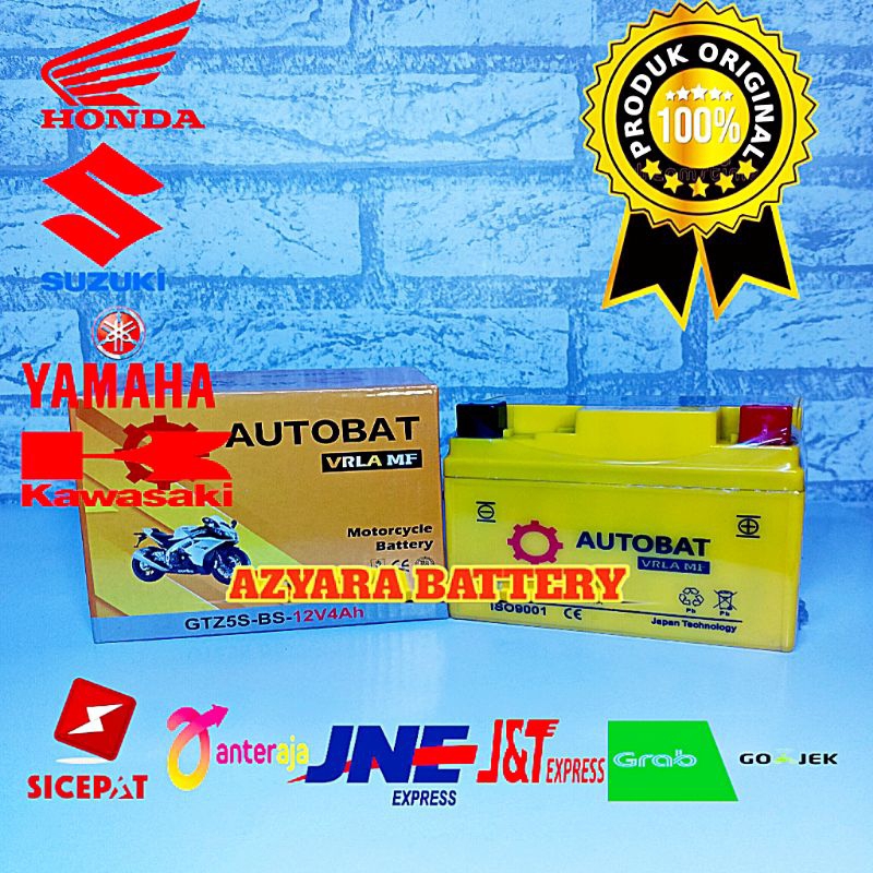 AKI MOTOR KAWASAKI ZX 130, NINJA RR AUTOBATT GTZ5S AKI KERING