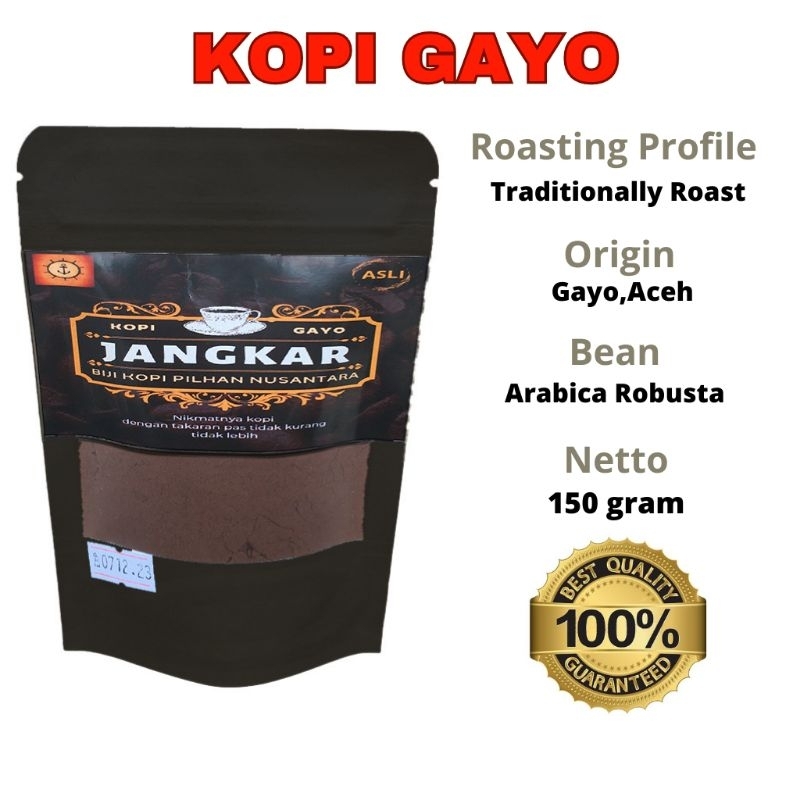 

PROMO Kopi Bubuk Gayo Asli Aceh 150 Grm Arabica Robusta 100% Original Powder Tradisional Coffee