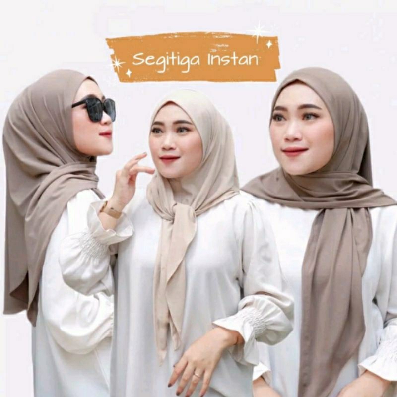 Hijab segitiga Anum / segi tiga instan