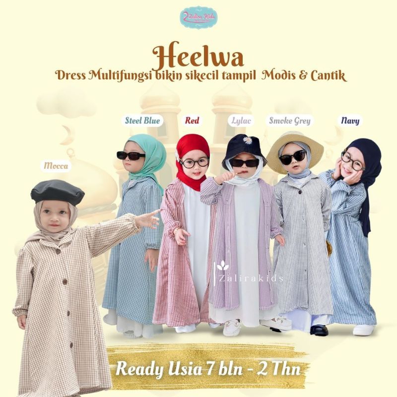 Heelwa Long Blazer SET BLAZER INNER HIJAB gamis anak perempuan best seller blazzer anak gamis anak  