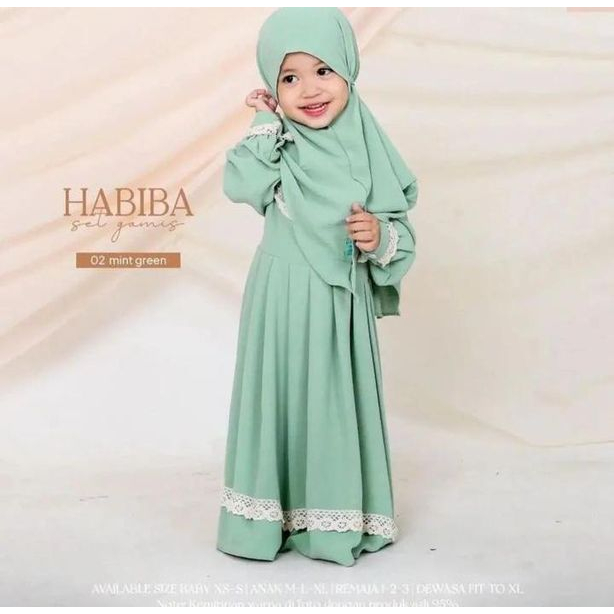 Biba syari kids terbaru baju muslimah anak