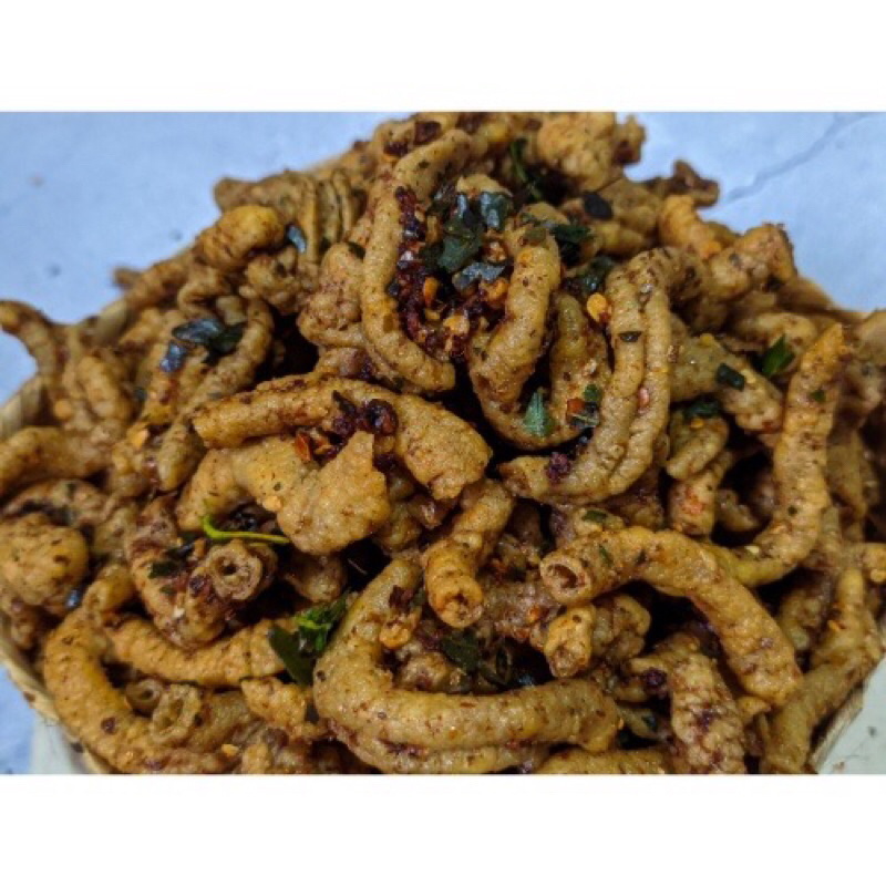 

Usus Kriuk Pedas Daun Jeruk