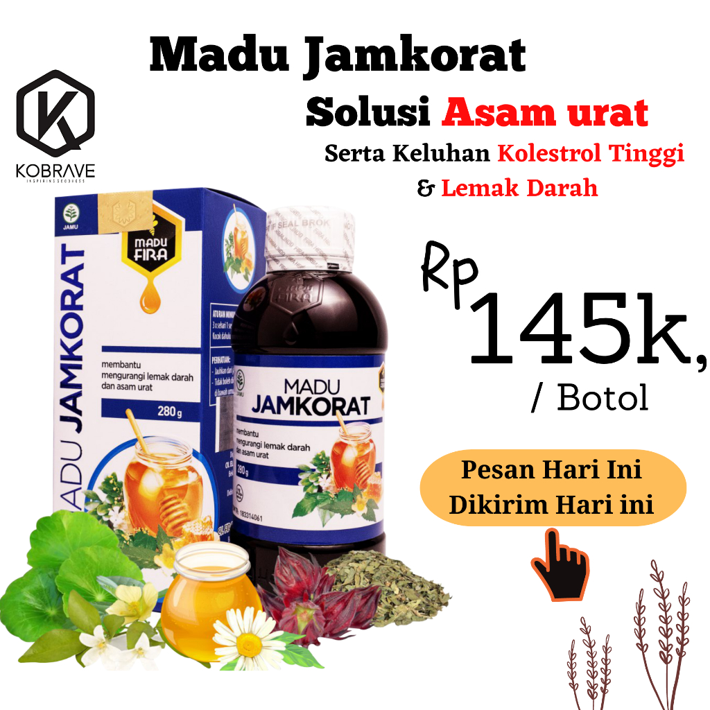 COD Madu JAMKORAT Asli Original Herbal Alami Untuk Menurunkan Kolestrol dan Asam Urat