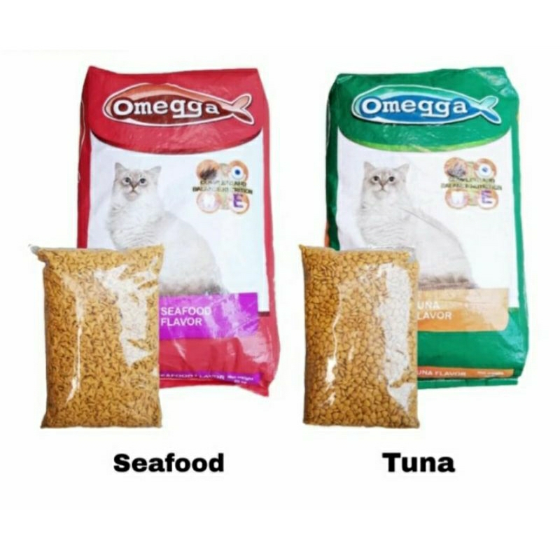 OMEGGA CAT FOOD 20KG / TUNA SEAFOOD MAKANAN KUCING MURAH/OMEGA