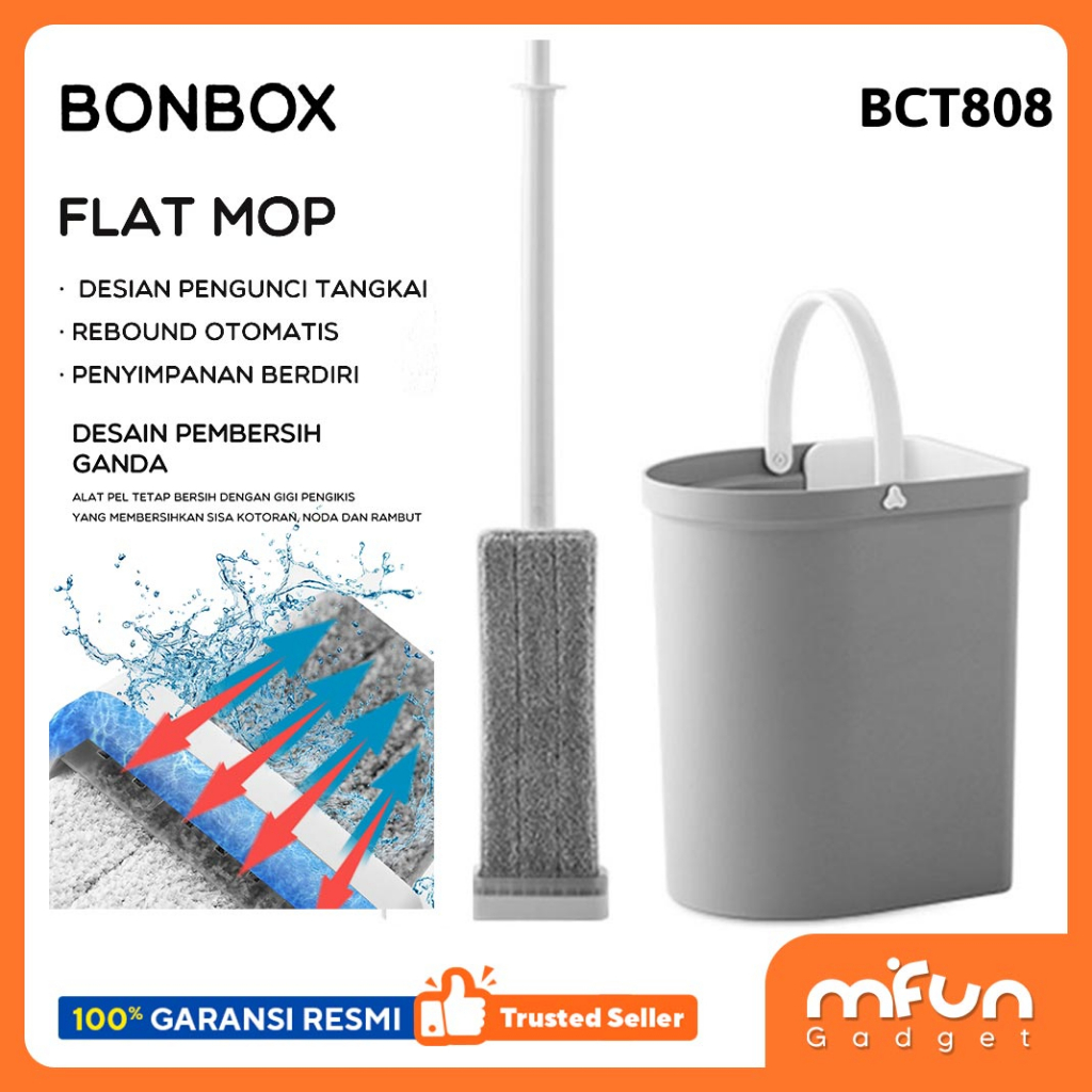 BONBOX Alat Pel Lantai Ultra Mop dengan Ember BCT808