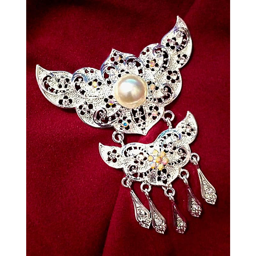 Bros Kebaya Kutubaru | Bros Kutubaru 2 Susun Mutiara Permata Polos | Bros Besar | Bros Klasik Bros K