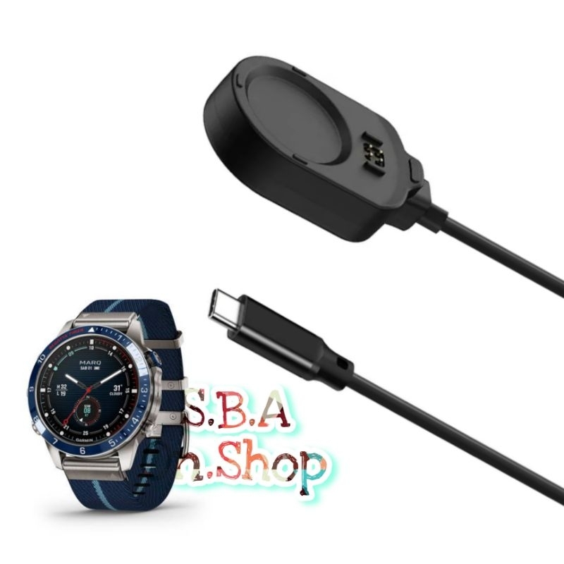 Charger Cable Fast Type Tipe C Cas Casan Garmin Marq 2 Gen Captain Charge Cas Casan Jam Tangan Smart