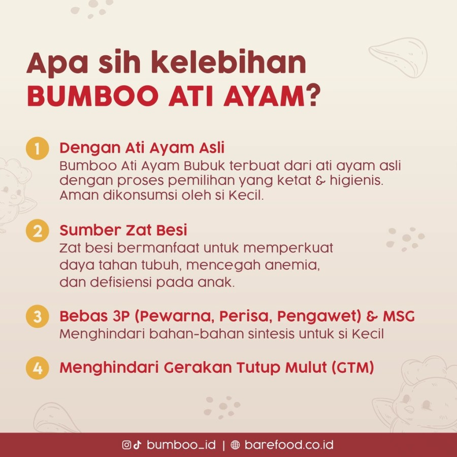 Bumboo Kaldu Asli MPASI Ayam Sapi Jamur Keju Teri Ati Ayam Bubuk Tanpa MSG &amp; Pengawet