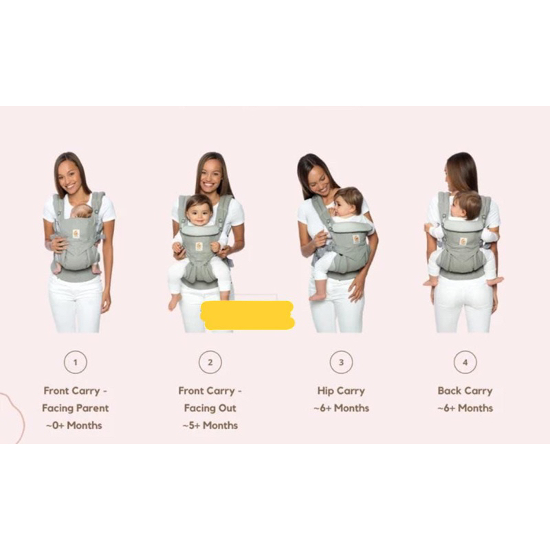 Ergobaby 4 pasition 360 carrier Ori (preloved)