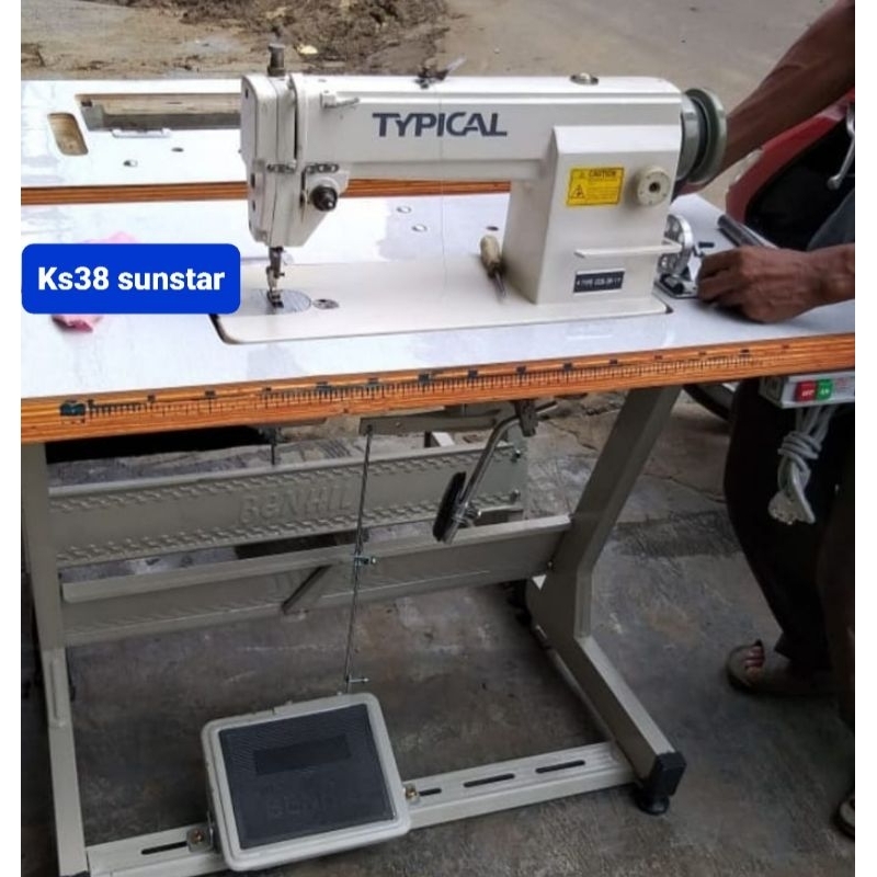 mesin jahit TYPICAL second dgn semua baru pasang bagus