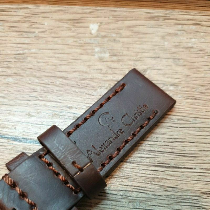 Strap tali jam tangan alexandre christie kulit 22MM