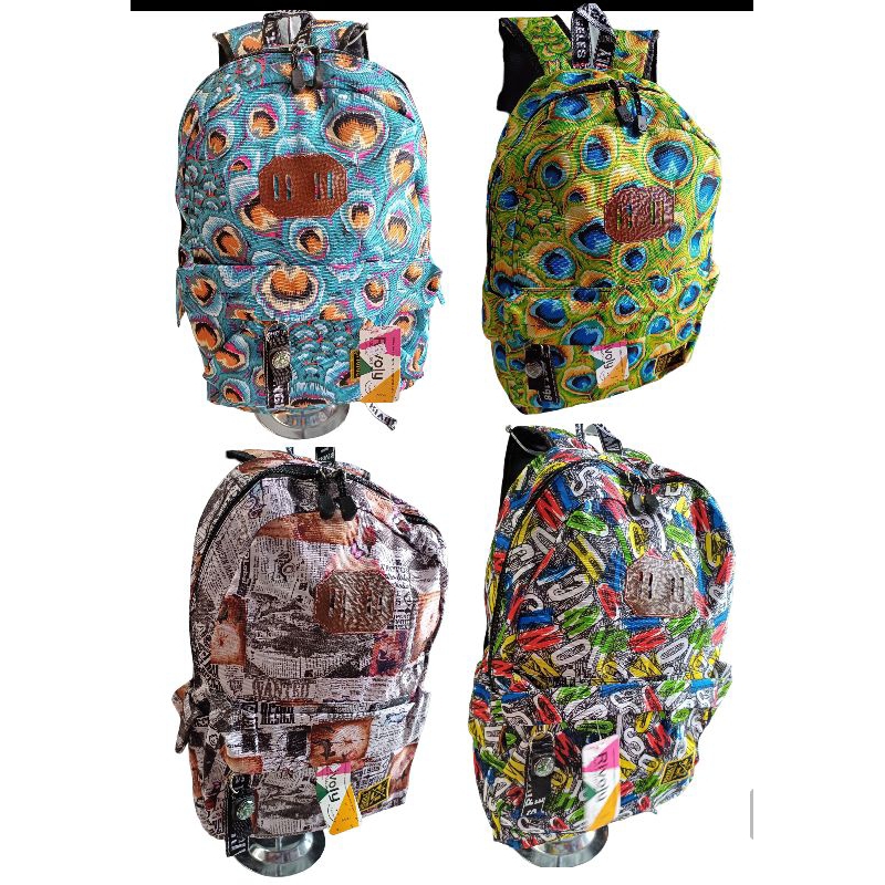 Tas Ransel Wanita Motif Full Print