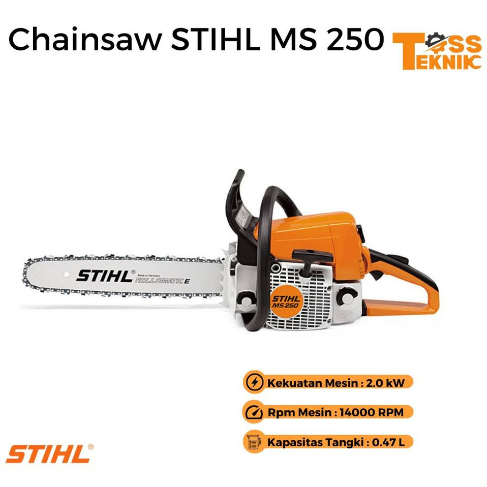 Chainsaw STIHL MS 250 20" Mesin Gergaji mesin / Senso 20 Inci Inch